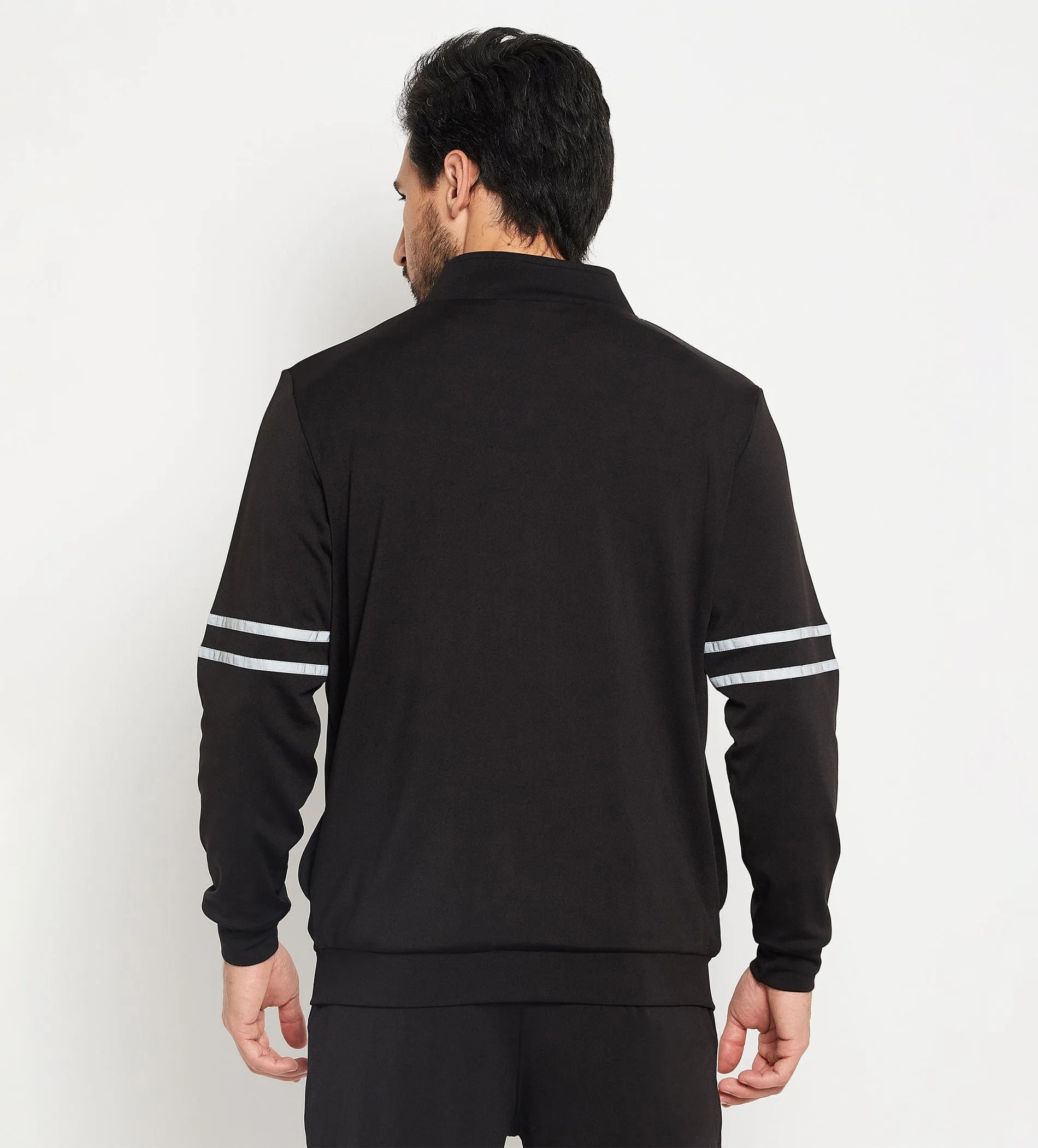 Black Stylish Zipper Jacket for Men