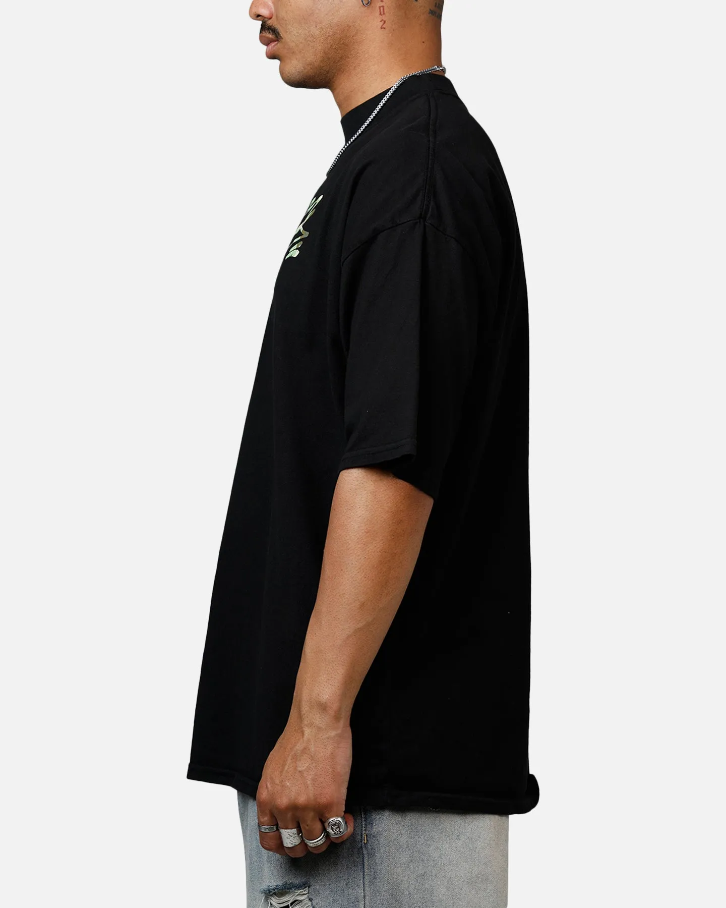 Carre Camo Script T-Shirt Black