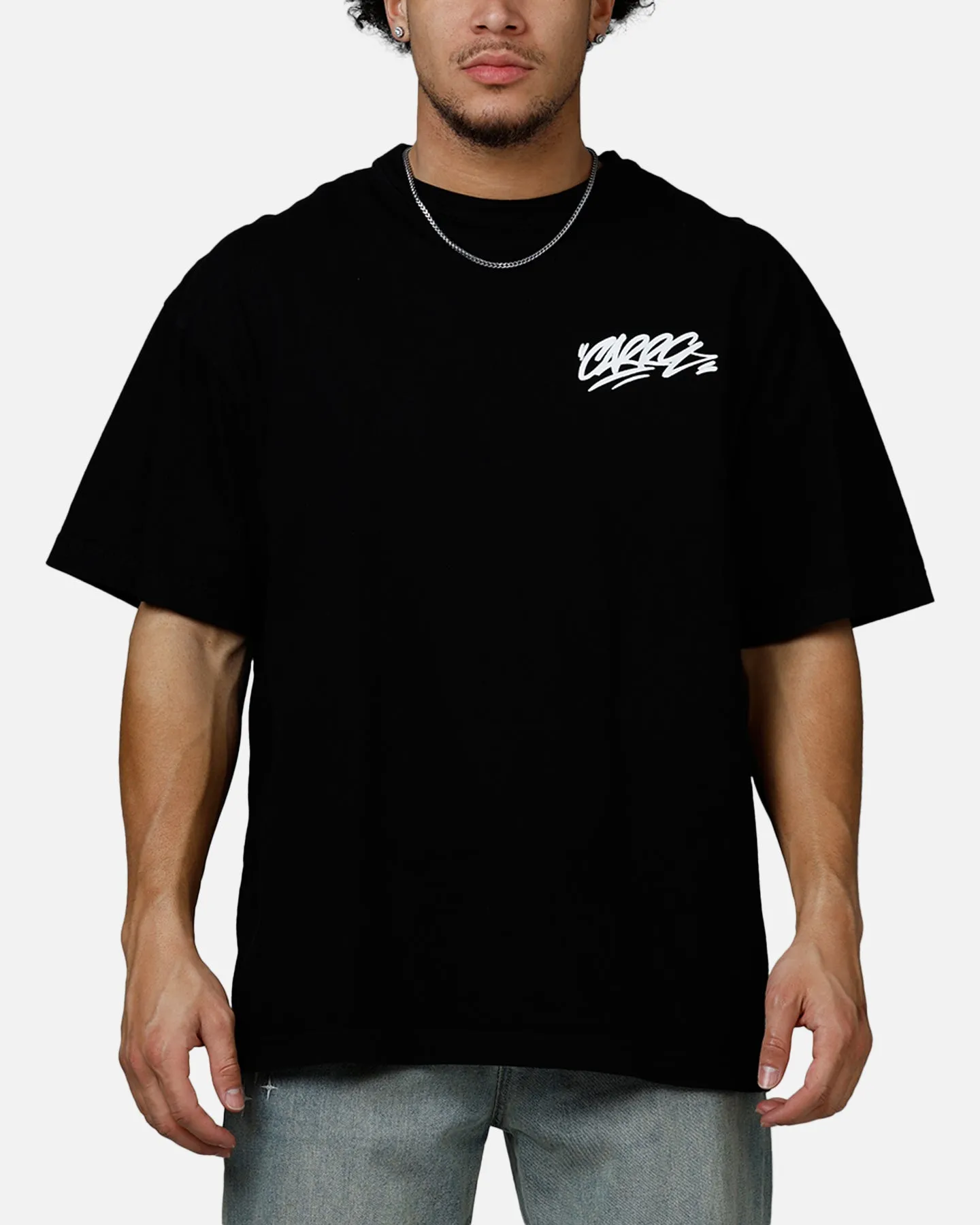 Carre Tag Drop T-Shirt Black