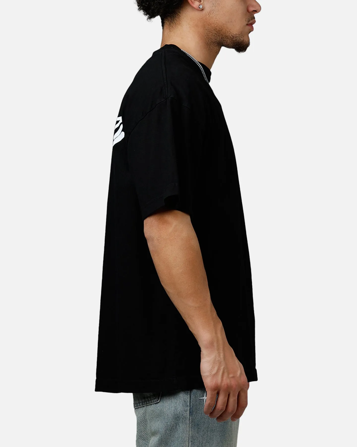 Carre Tag Drop T-Shirt Black