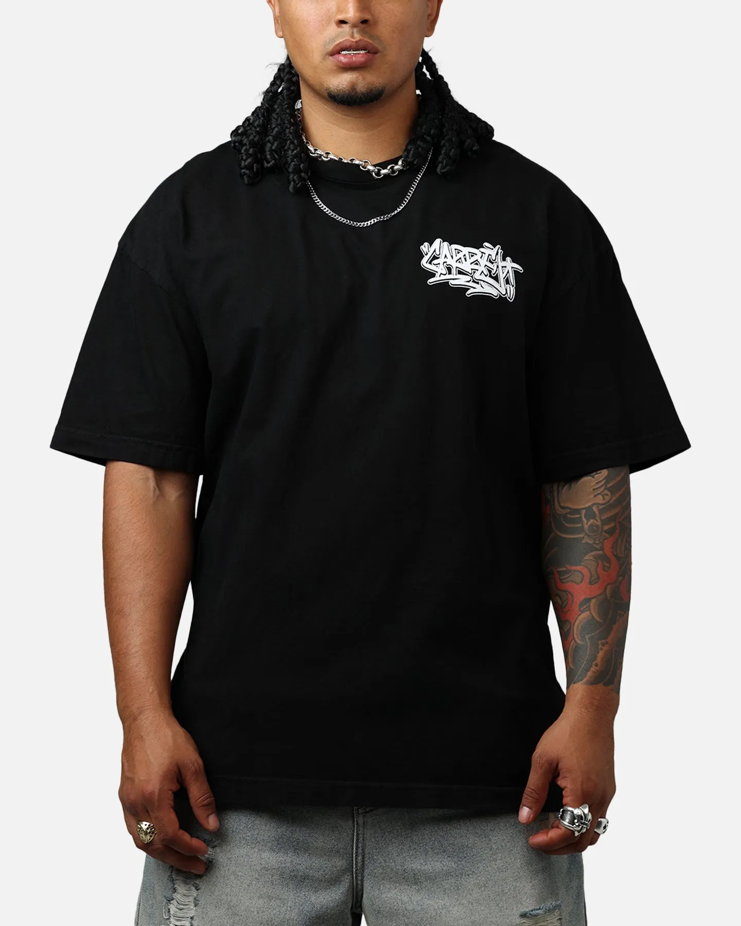 Carre Tagged T-Shirt Black