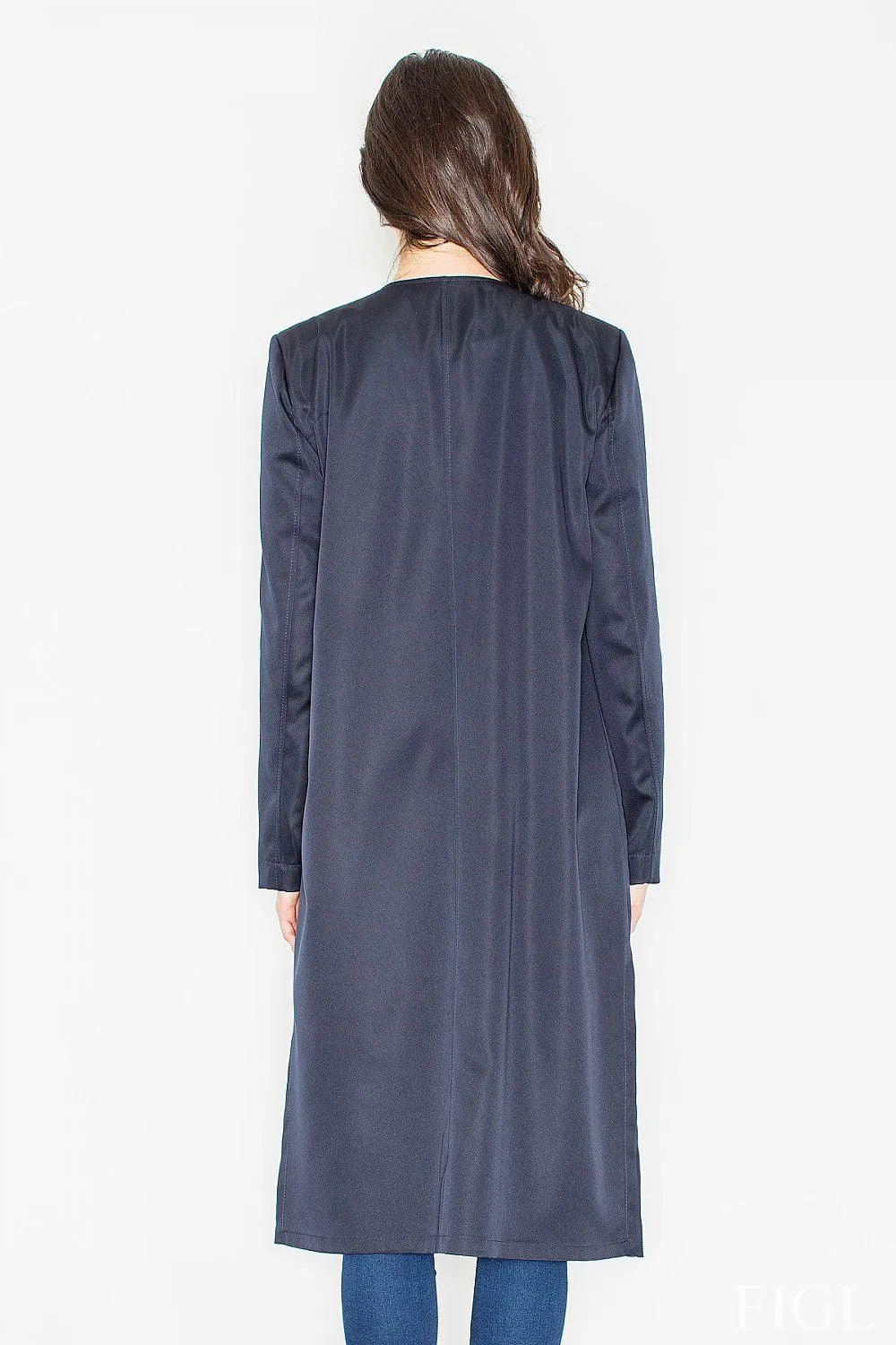 Chic Long Knit Coat with Adjustable Waist Tie and Functional Pockets - Stylish Elegant Outerwear