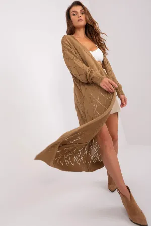 Chic Openwork Knit Cardigan for Cozy Evenings