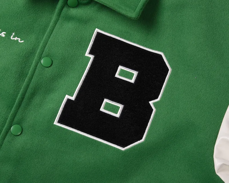 Collar Bomber Jacket - Forest Green