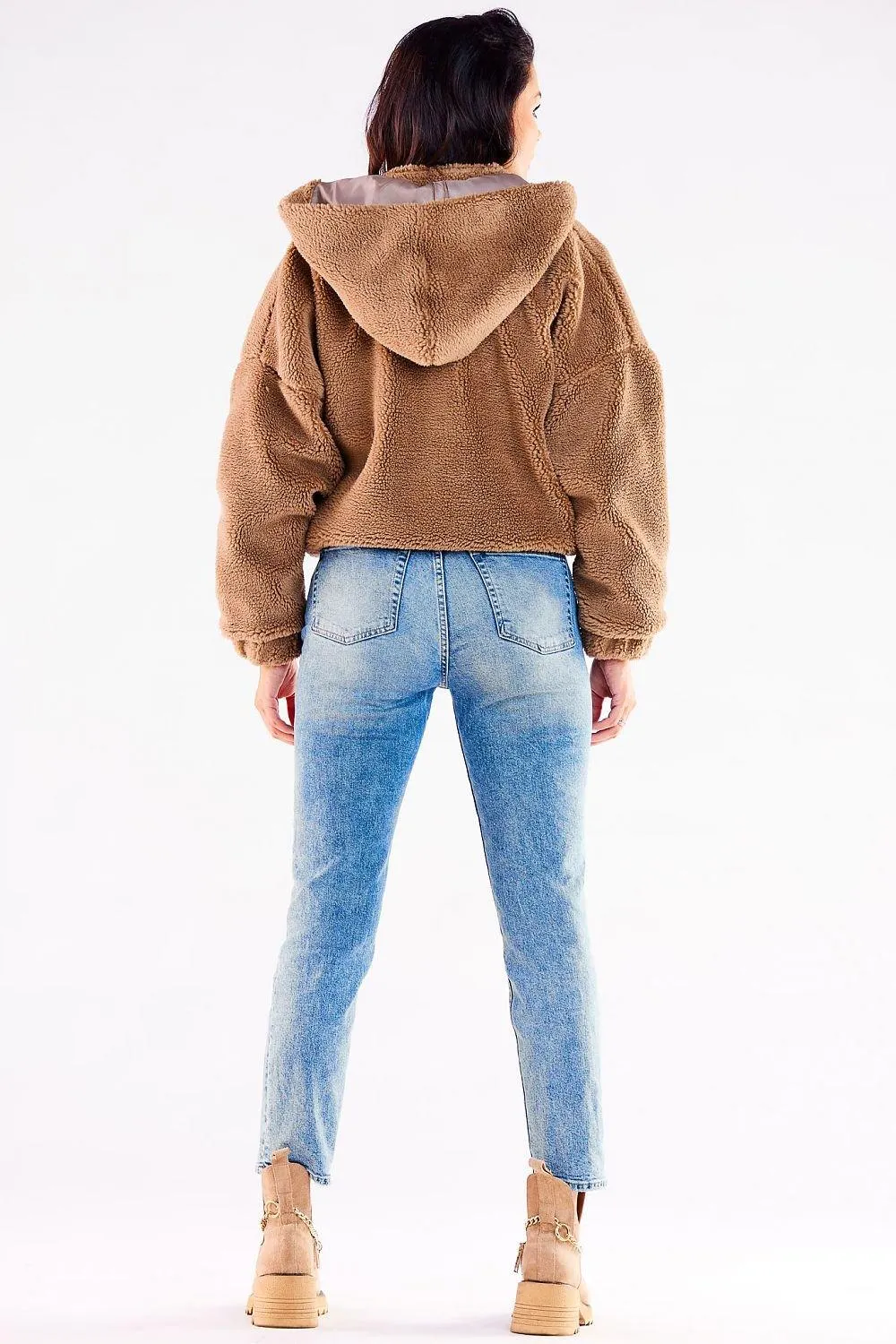 Cozy Autumn Hooded Jacket with Stylish Ribbed Hem