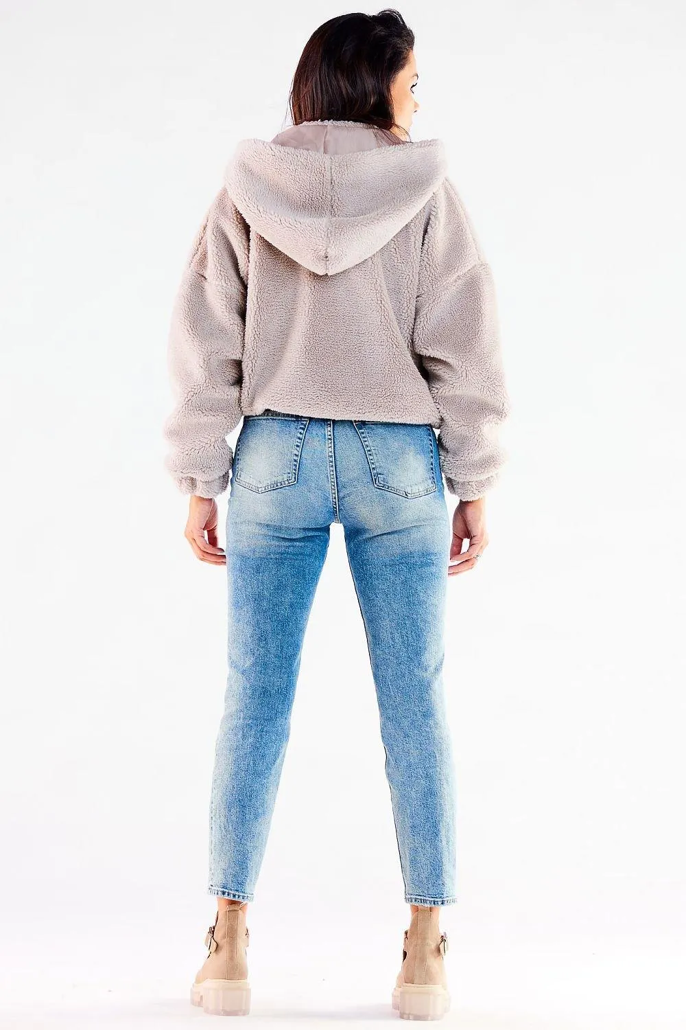 Cozy Autumn Hooded Jacket with Stylish Ribbed Hem