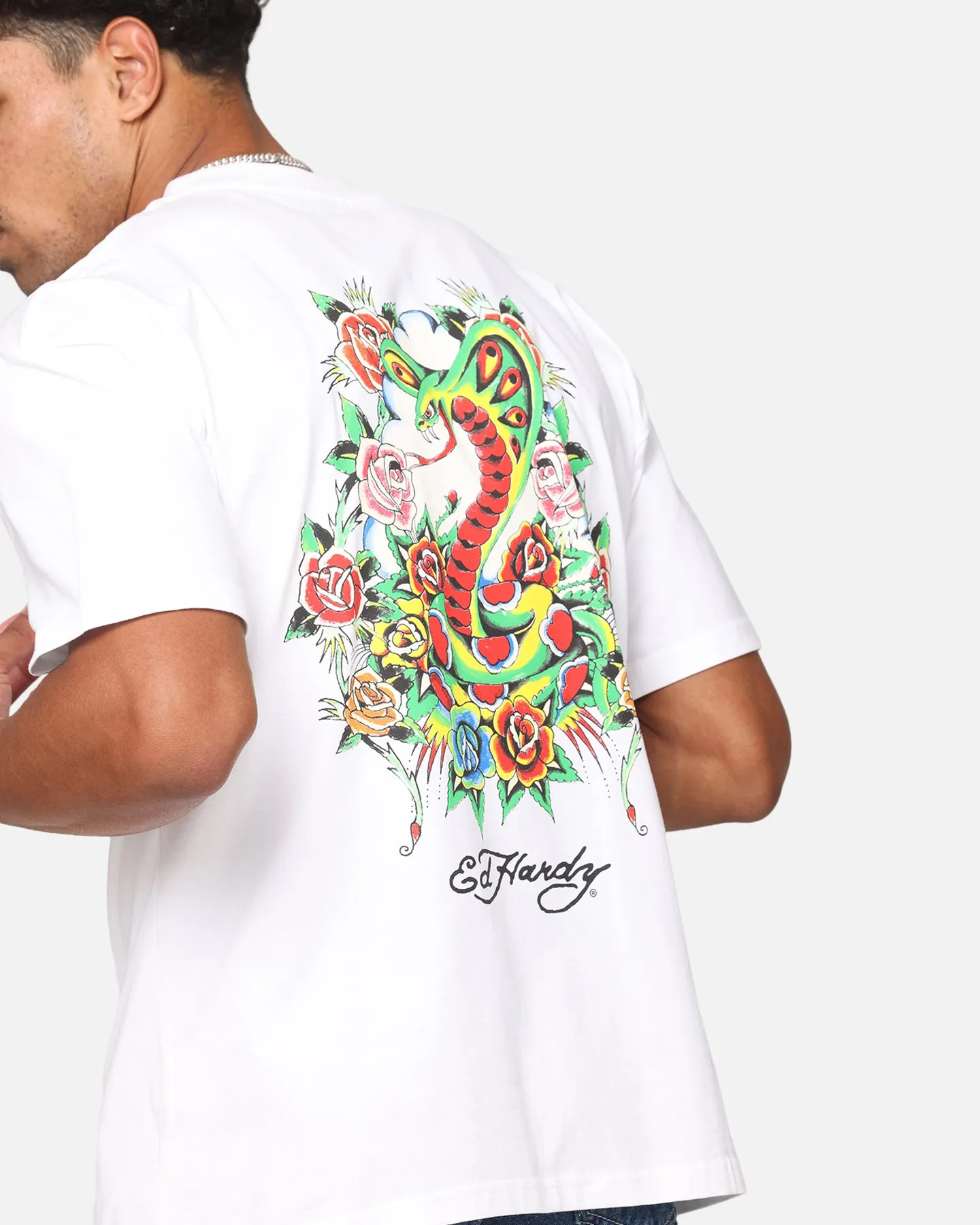 Ed Hardy Serpent T-Shirt White