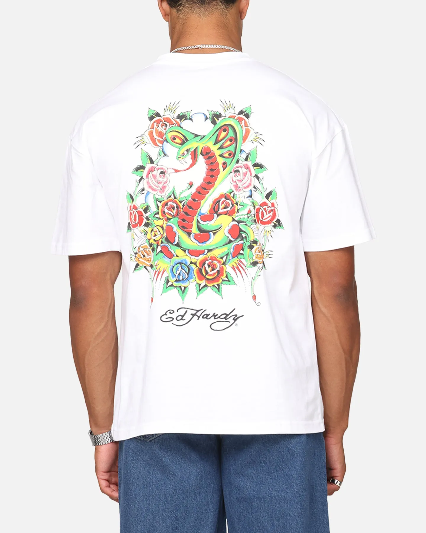 Ed Hardy Serpent T-Shirt White