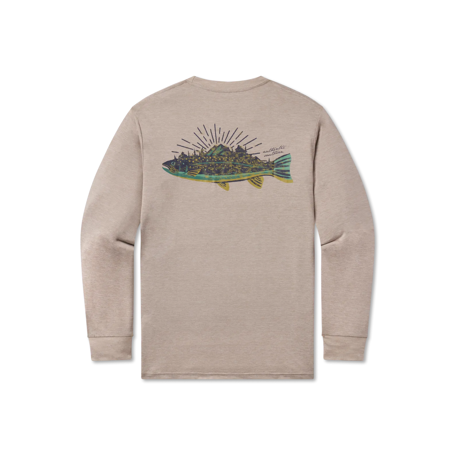 FieldTec Heathered Performance Tee - Speckled Sunset - Long Sleeve