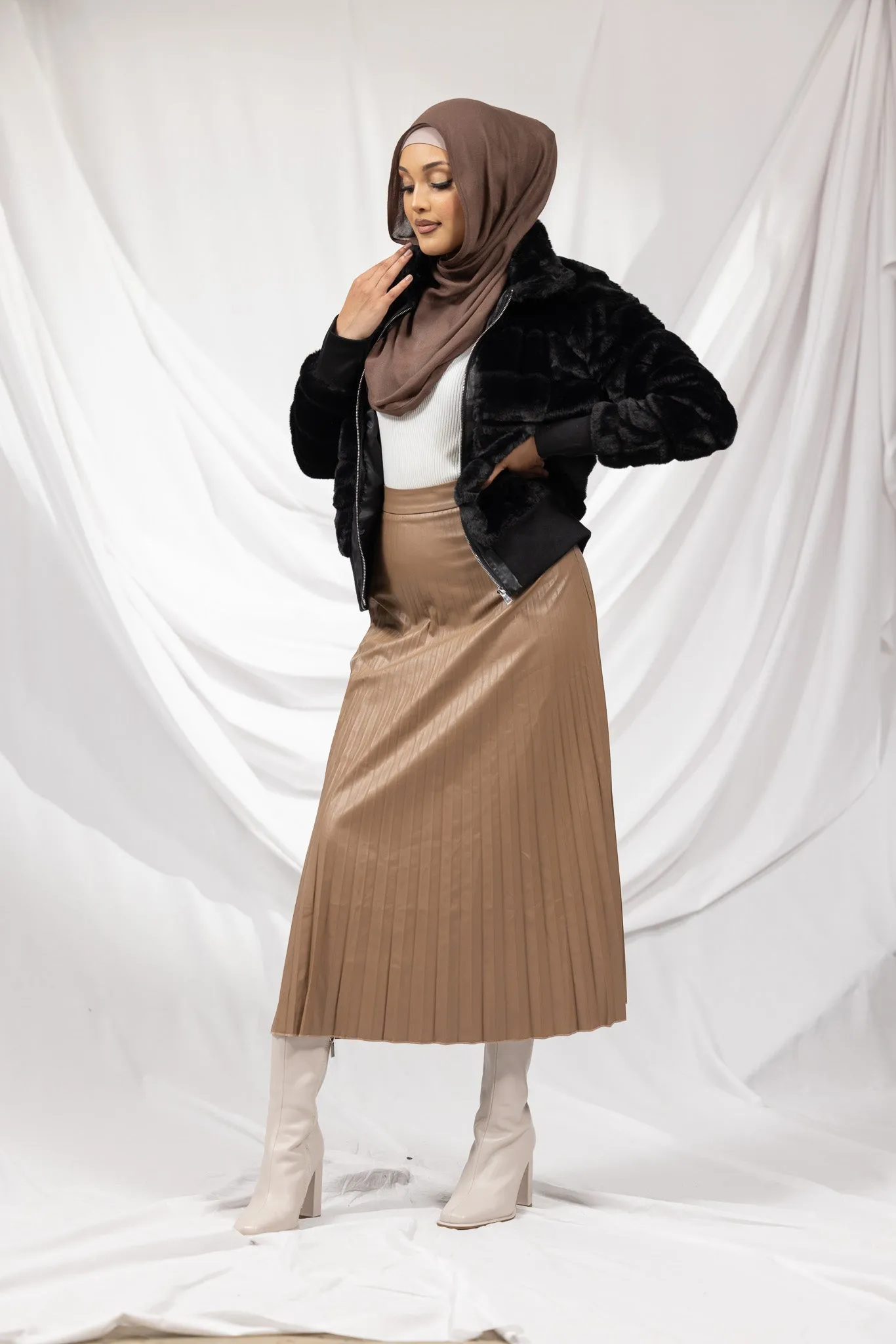 Fur Bomber Jacket