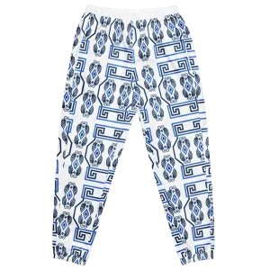 Greek Key White Unisex track pants