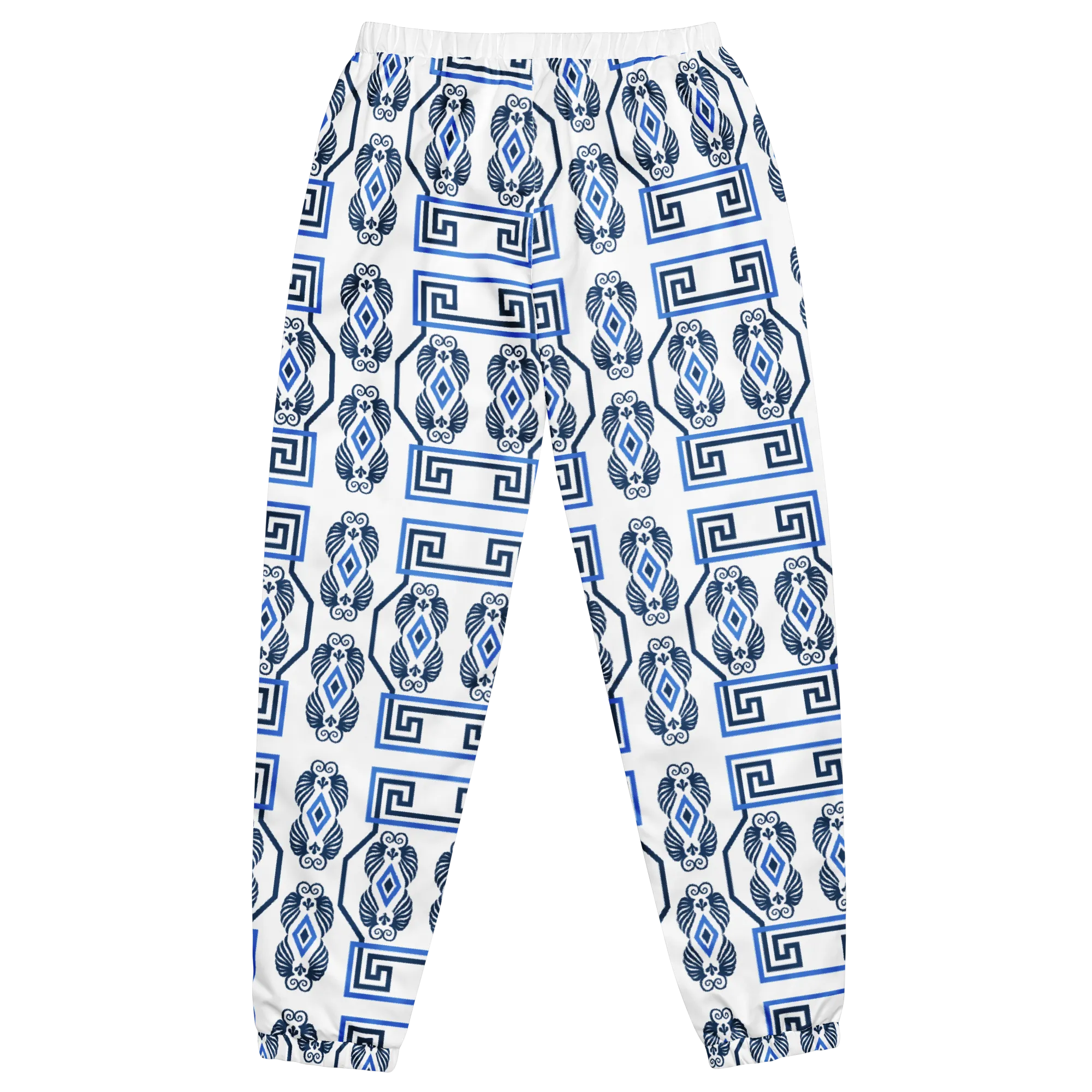 Greek Key White Unisex track pants