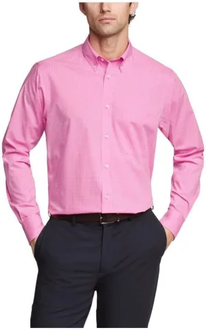 IZOD Men's Dress Shirt Regular Fit Stretch Check
