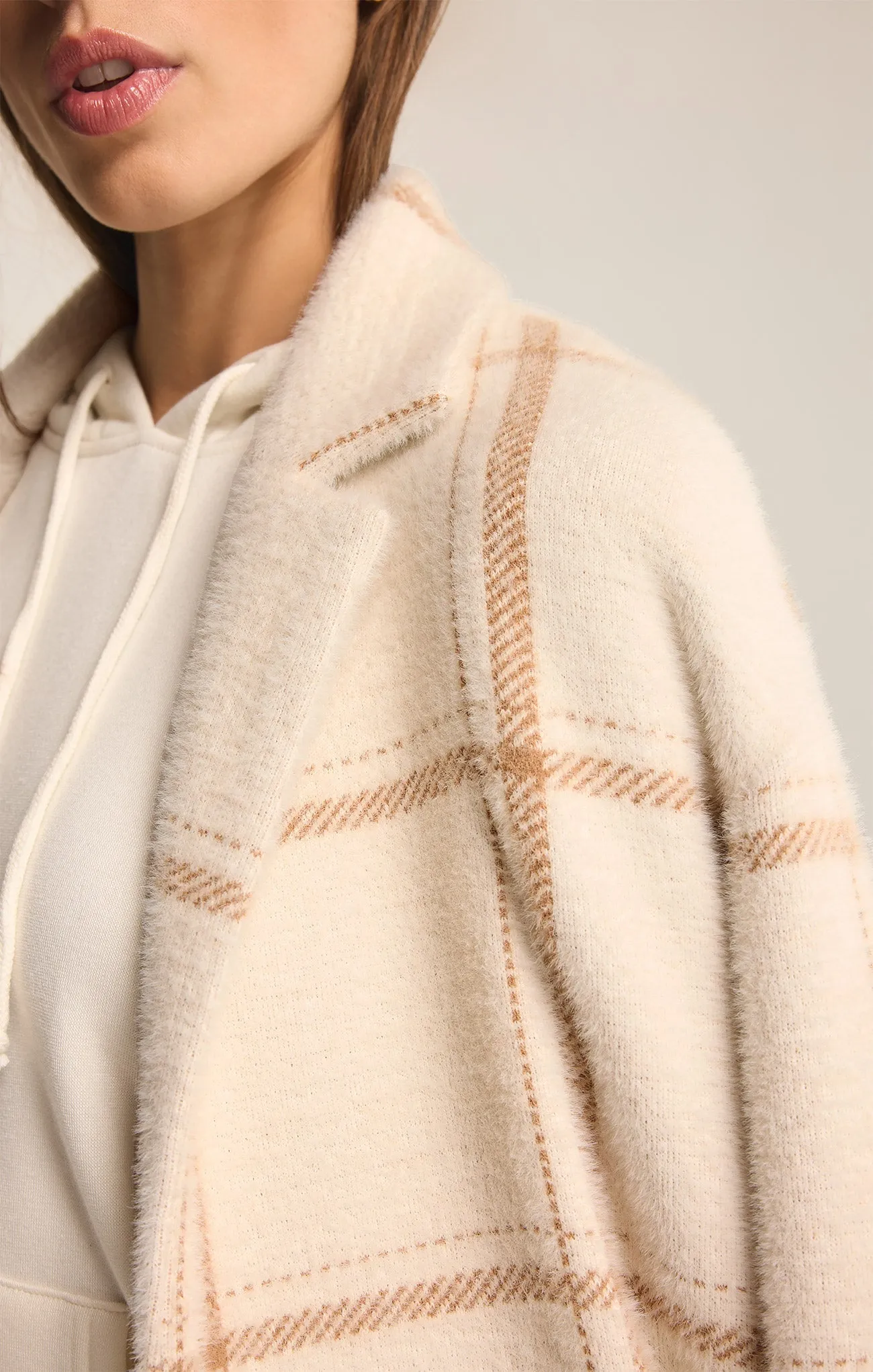 Mason Windowpane Knit Coat