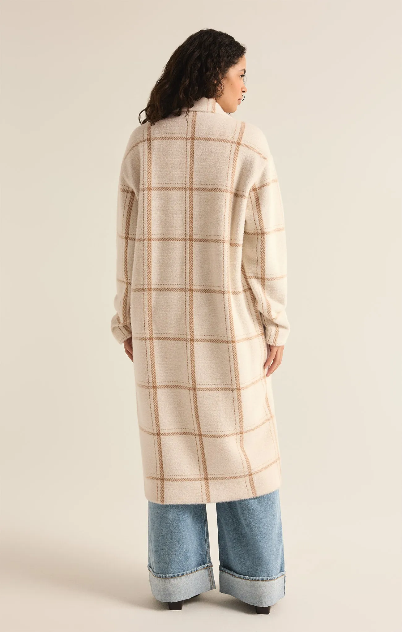 Mason Windowpane Knit Coat