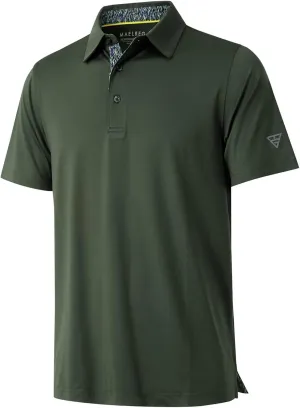 Mens Polo Shirts Short and Long Sleeve Casual Solid Stylish Dry Fit Performance Designed Collared Golf Polo Shirts for Men