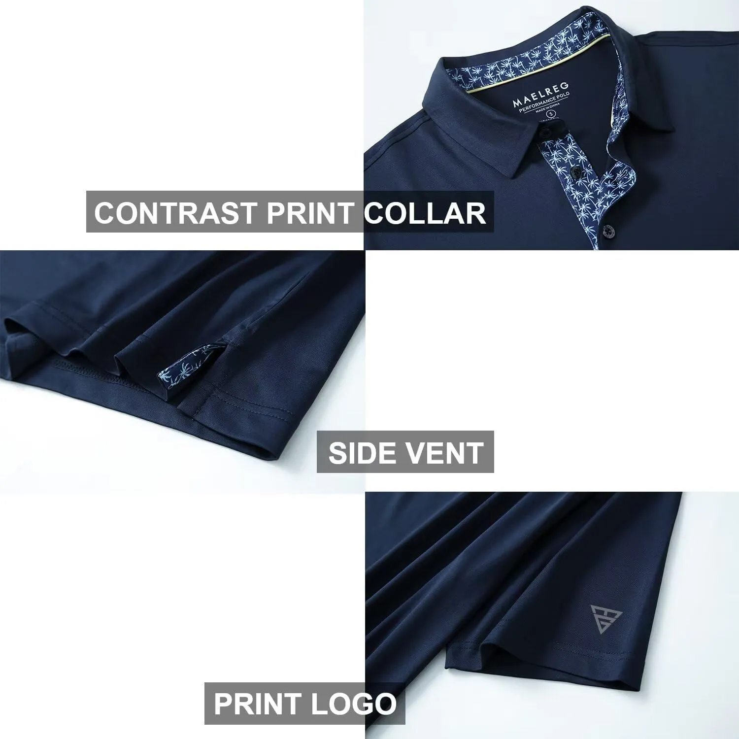Mens Polo Shirts Short and Long Sleeve Casual Solid Stylish Dry Fit Performance Designed Collared Golf Polo Shirts for Men
