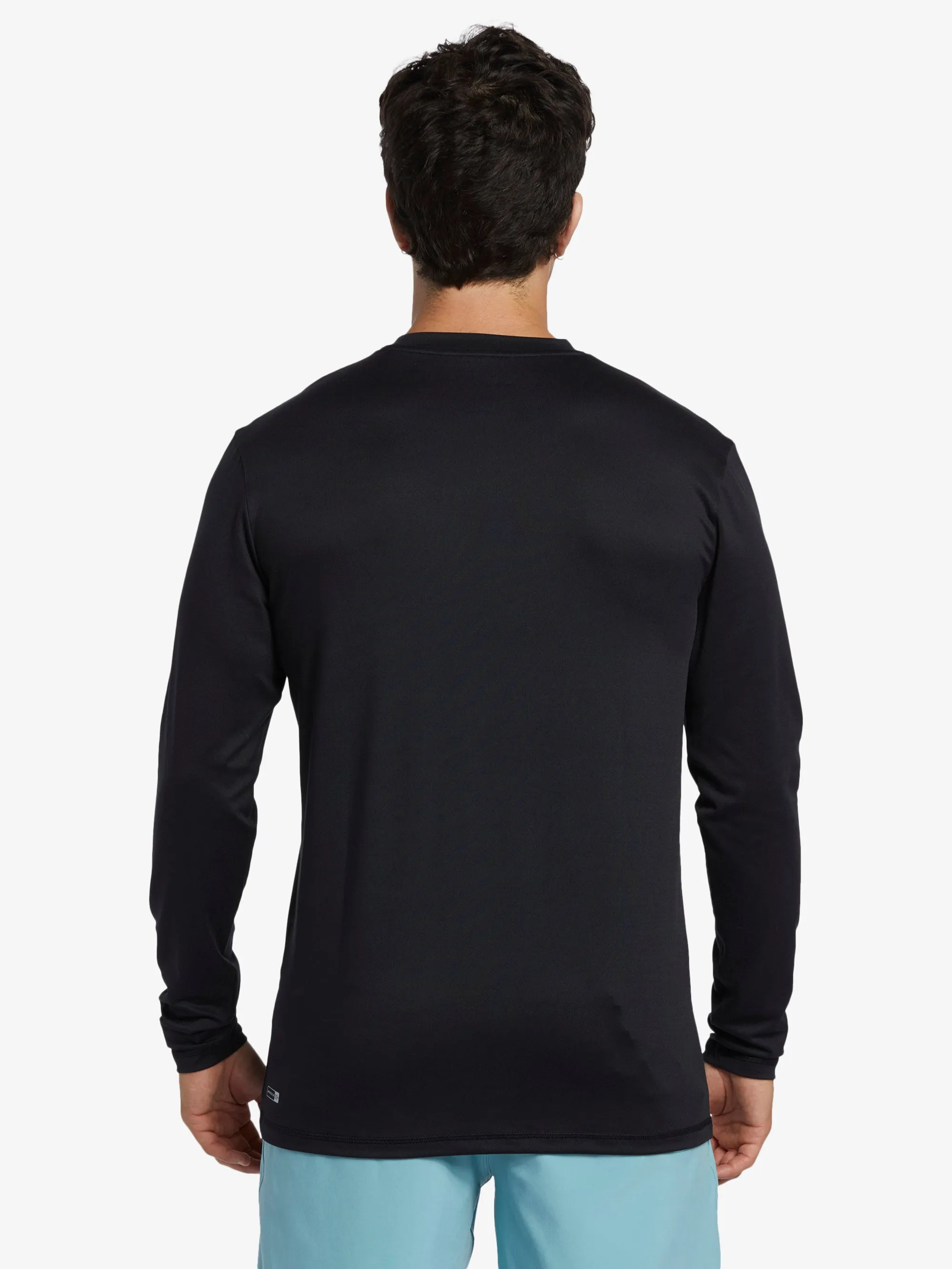 Mens Solid Streak Long Sleeve UPF 50 Surf T-Shirt