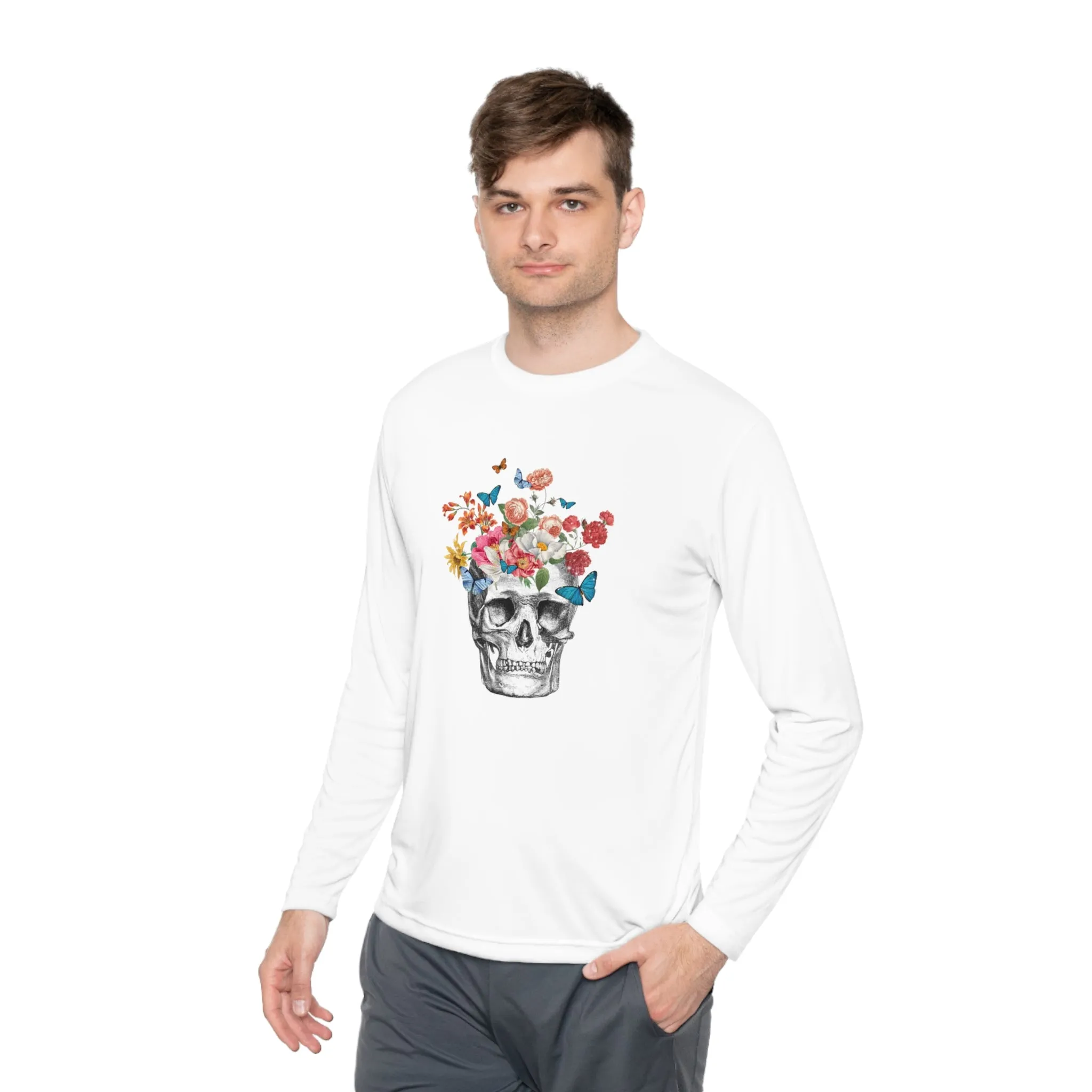 Mind In Full Bloom - Unisex Lightweight Long Sleeve Tee