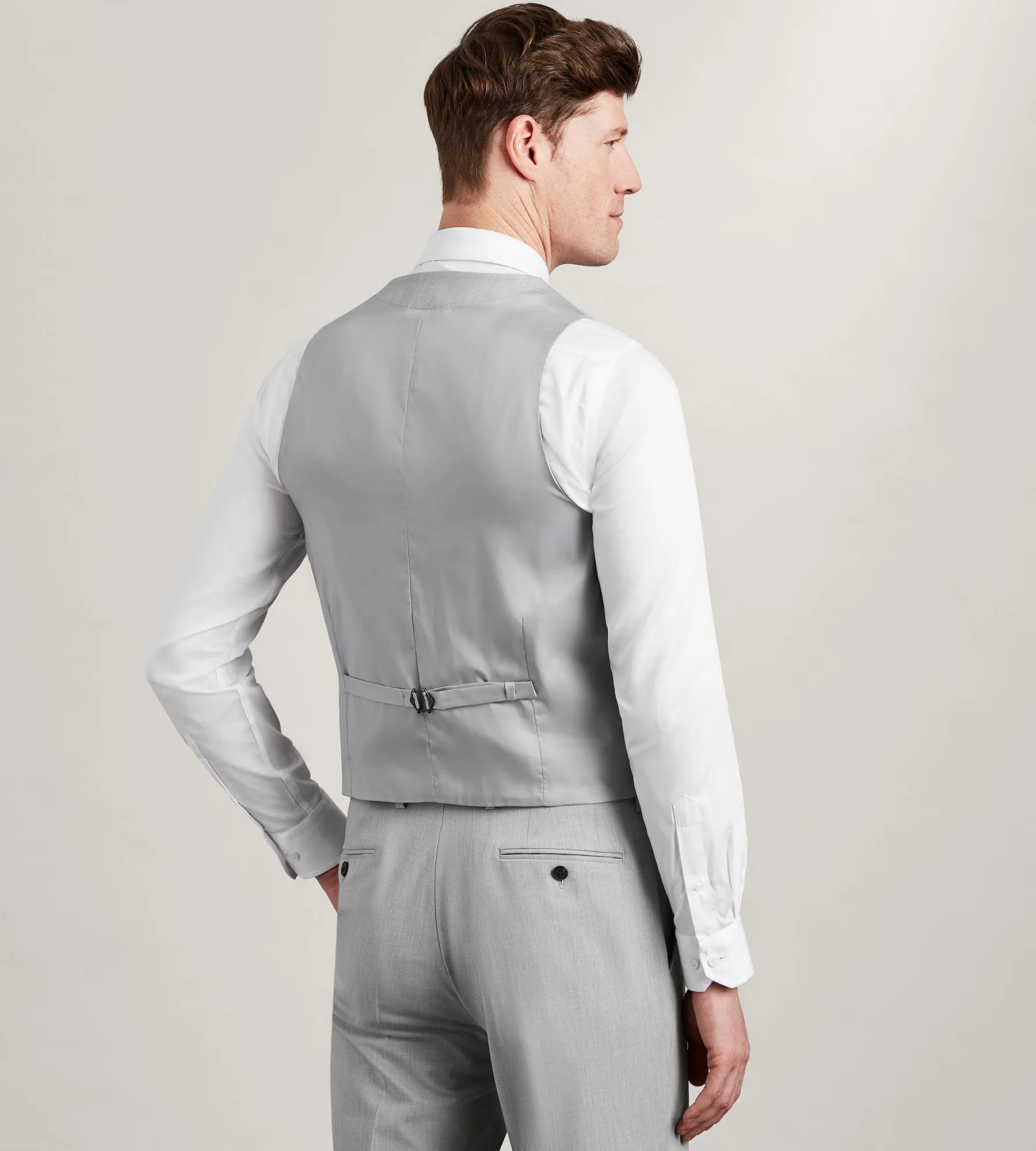 Modern Fit 360 Stretch Black Suit Separate Vest