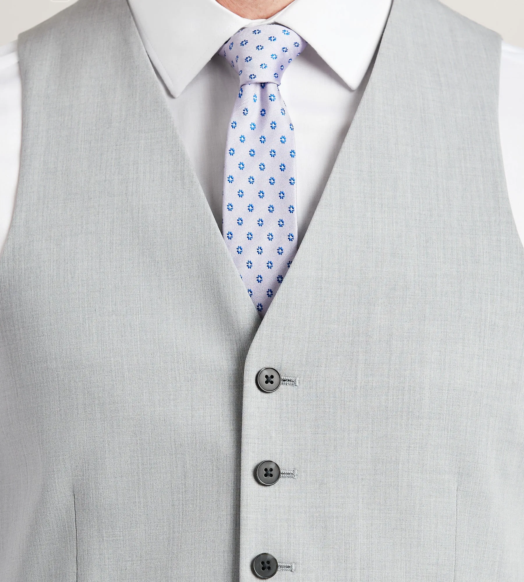 Modern Fit 360 Stretch Black Suit Separate Vest
