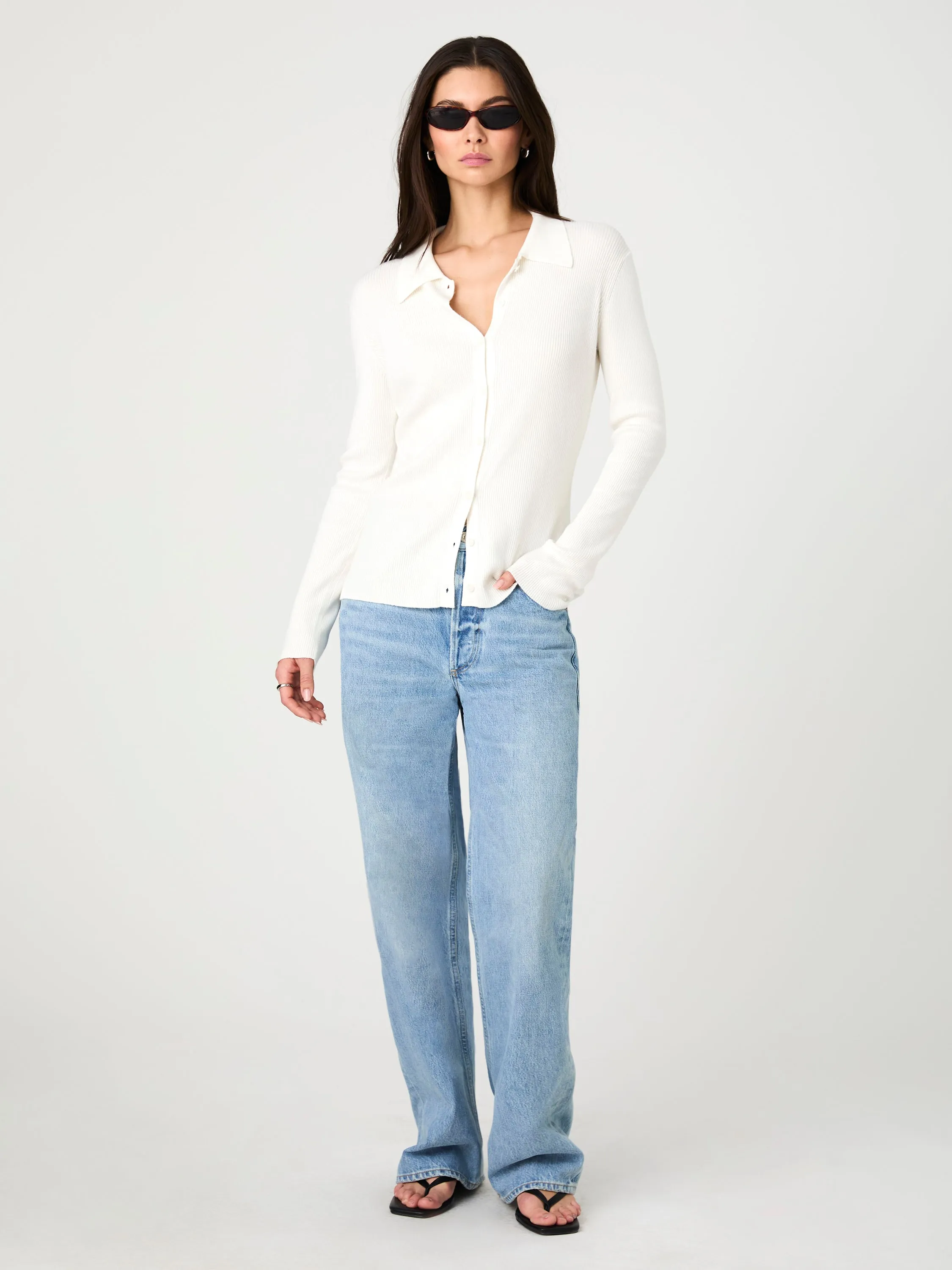 Nadina Collared Knit Top