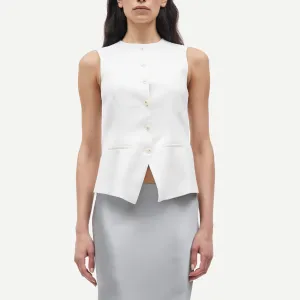 Saruma Vest (Egret)