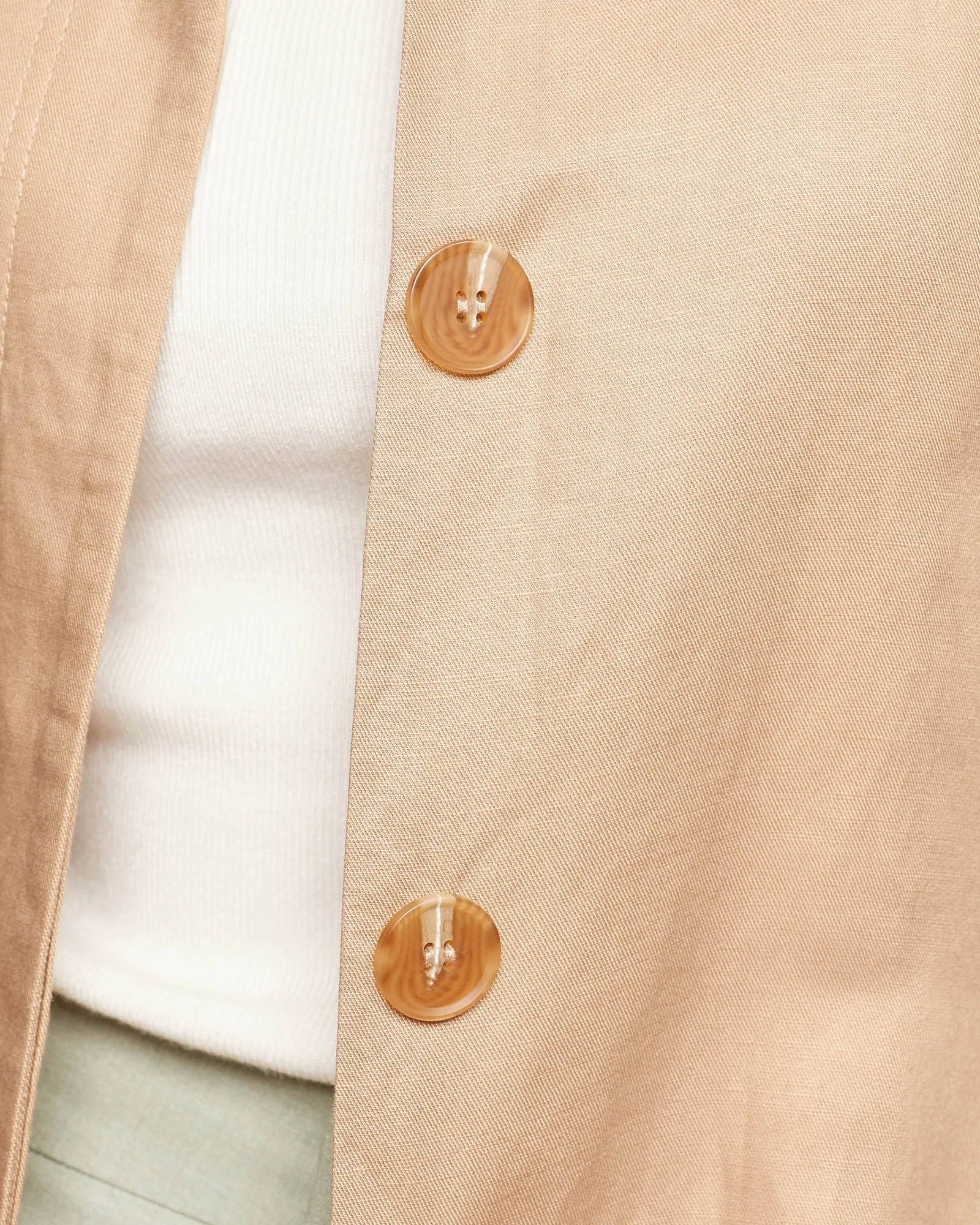 Sherlock Linen Blend Trench Coat