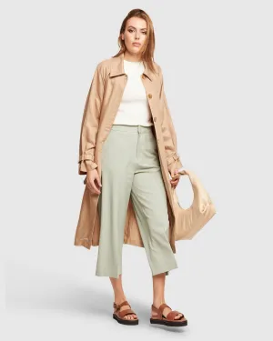 Sherlock Linen Blend Trench Coat