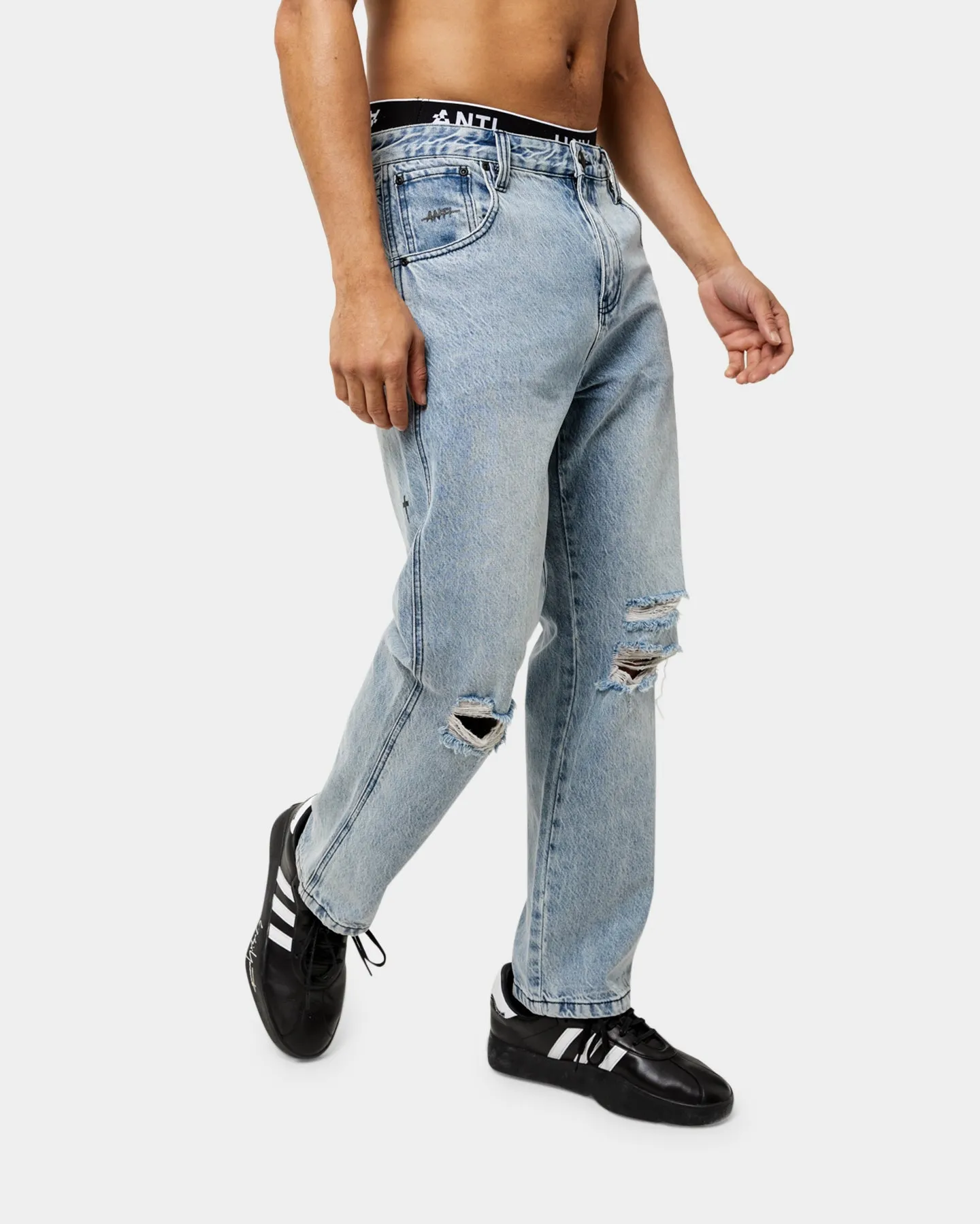 The Anti Order Post Dated Relaxed Jeans Stone Wash Blue