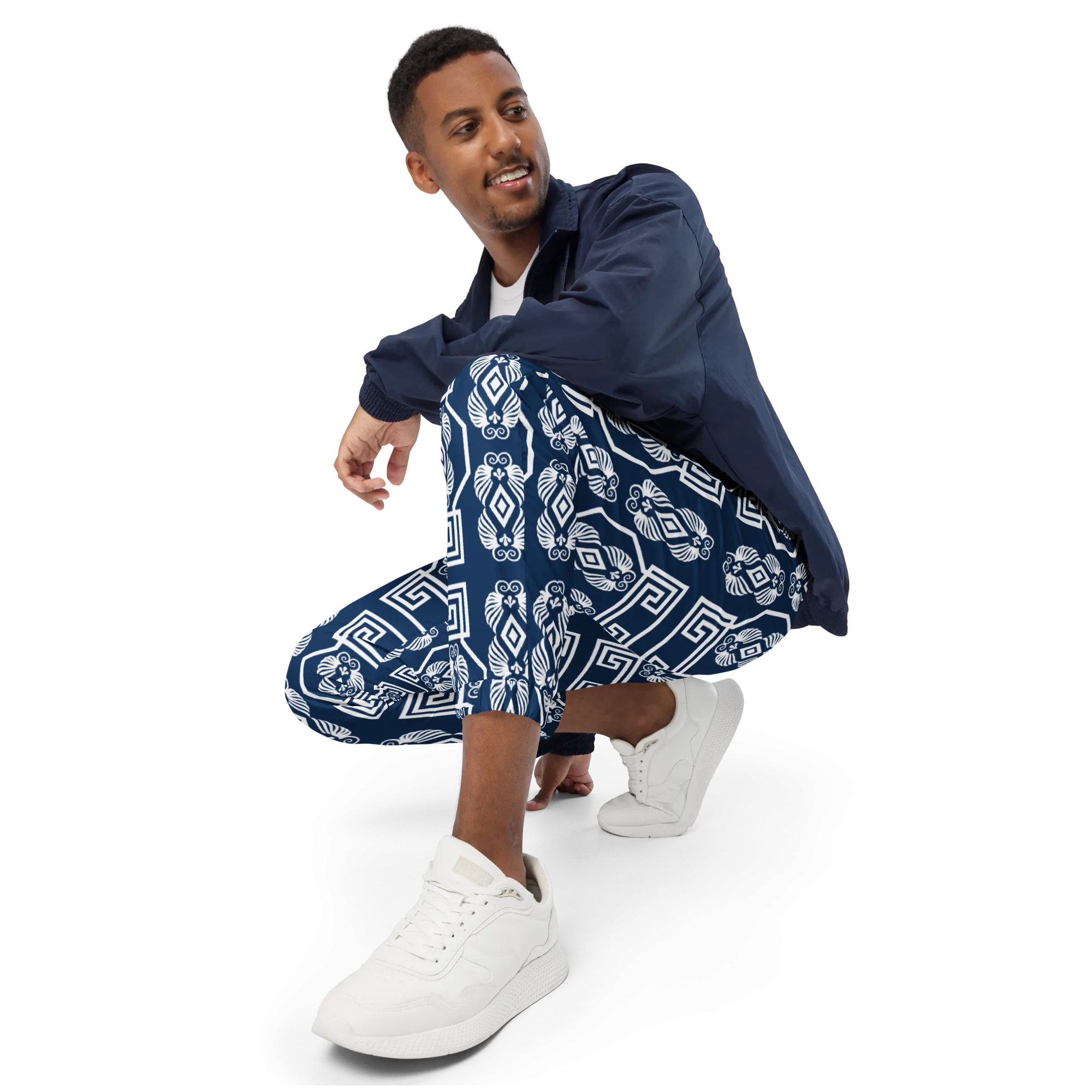 The Key White Unisex track pants