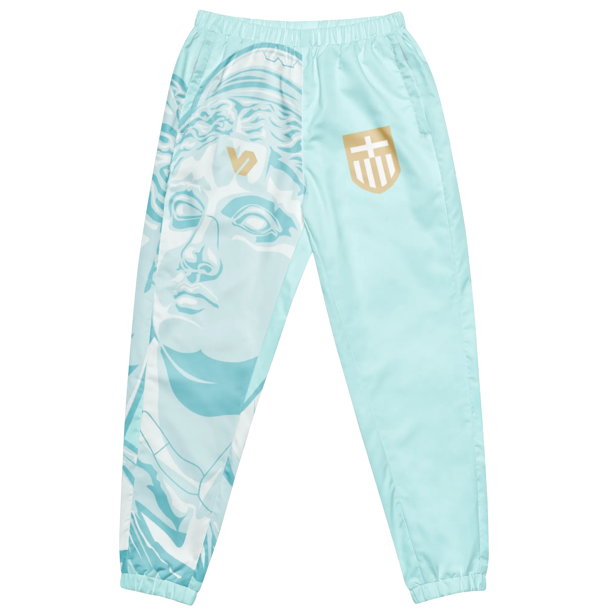 VOSRIO Hellas Athletic Turquoise Unisex track pants